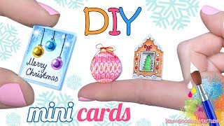 How To Make Miniature Greeting Cards For Christmas – DIY Mini Christmas Cards [upl. by Edya271]