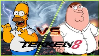 Homer Simpsons vs Peter Griffin The Simpsons vs Family Guy  Tekken 8 [upl. by Philipines]