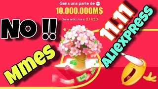 1111 🍀 HUERTO MÁGICO Gana cupones créditos y mucho más Jugando en aliexpress [upl. by Shlomo]