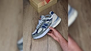 New Balance 990v3 MiUSA Grey Blue Olive M990TO3 [upl. by Suiratnauq]