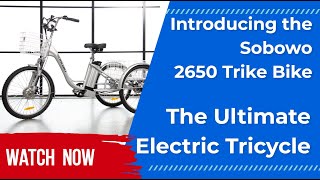 Introducing the 2650 Trike Bike The Ultimate 26quot Electric Tricycle by Trike Bike amp Sobowo [upl. by Ayimat]