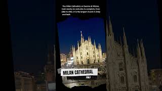 Milan Cathedral Italys Gothic Masterpiece ⛪🇮🇹 shorts shortvideo [upl. by Ellehcem]