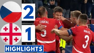 🔴Czechia vs Georgia 21  All Goals amp Extended HIGHLIGHTS  UEFA Nations League [upl. by Benildis39]