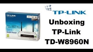 Unboxing TPLink TDW8960N ADSL2 Wireless Modem Router in HD [upl. by Inittirb851]