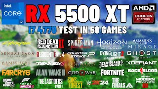 RX 5500 XT 8GB  Test in 50 Games in 2024 [upl. by Mirth]