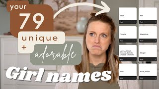 Reacting to your Unique baby girl name ideas 2022 [upl. by Eannyl]