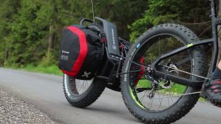 Bicycle trailer for FATBIKE  Extrawheel MATE [upl. by Pandich726]