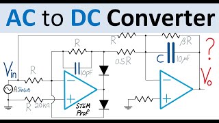 AC to DC Converter with Fullwave Rectifier Circuit Design [upl. by Eedeed814]