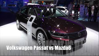 Volkswagen Passat 2015 vs Mazda6 2015 [upl. by Intihw]