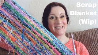 Vlog 44  Scrap Blanket Work in Progress [upl. by Belshin]