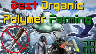 BEST way to Farm Organic Polymer  The Island  ARK Survival Evolved [upl. by Cid]