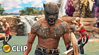 TChalla vs MBaku  Ritual Combat Scene  Black Panther 2018 IMAX Movie Clip HD 4K [upl. by Rao]