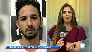 Golpista dopa vítimas e foge com dinheiro cartões e documentos [upl. by Sidran]