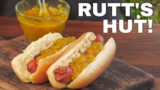 Best Hot Dog In The US  Rutts Hut Ripper Recipe [upl. by Lauryn268]