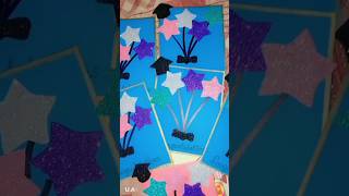 Glitter Sheet Decoration Ideas A4 Glitter Foam Sheet Craft Idea school Glitter BORDER viralvideo [upl. by Kasevich468]