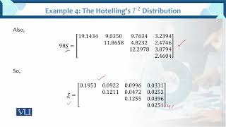 Example 4 The Hotellings T2 Distribution  Multivariate Analysis  STA633Topic062 [upl. by Dirgni]