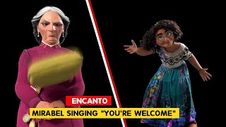 ENCANTO  Mirabel singing Moanas quotYoure Welcomequot  Tony Smeed  3DAnimationInternships [upl. by Towny590]