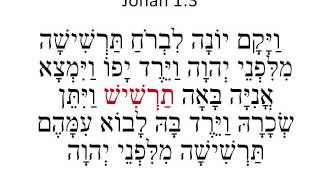 Hebrew 102 Verse Jonah 13 [upl. by Ahsikcin]