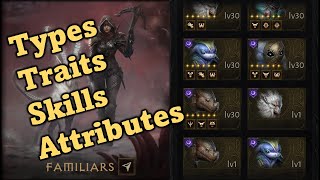 Familiars complete guide  Key Concepts  Diablo Immortal [upl. by Ecirtahs]