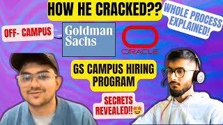 Tips to crack Goldman Sachs Engineering Campus Hiring Program Internship Guide 202324 [upl. by Neelrahs]