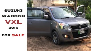 SUZUKI WAGONR VXL 2016 MODEL FOR SALE  Used Car For Sale  WAGONR Review [upl. by Adnohr]