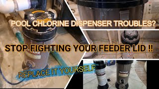 How to install a Hayward Pool Chlorinator How to replace a Hayward offline Chlorine Feeder [upl. by Efi481]