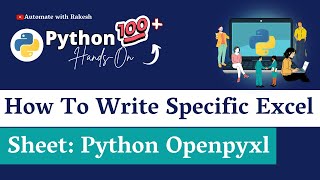 Python DataFrame Seamlessly Write Data to Existing Excel Sheet [upl. by Besse]