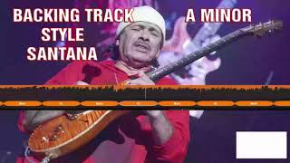 Santana Style Backing Track A minor guitar backing tracks backtrack [upl. by Ellerol576]