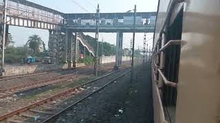 super fast train Ahmedabad to Mumbai passing from Valsad railway station road  train vairalvideo [upl. by Nirrad]