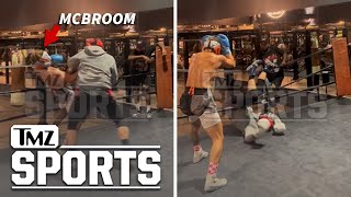 Austin McBroom KOs Sparring Partner With Violent Uppercut In Training Sesh  TMZ Sports [upl. by Tirreg]