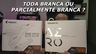 UNBOXING B650 AERO G  B650 AORUS ELITE AX ICE [upl. by Annaujat]