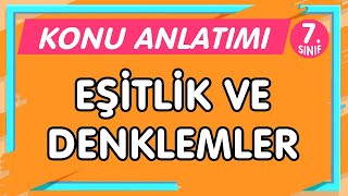 Eşitlik ve DenklemlerI  7Sınıf Matematik YENİ NESİL Konu AnlatımıPDF imt hoca [upl. by Aniwde]