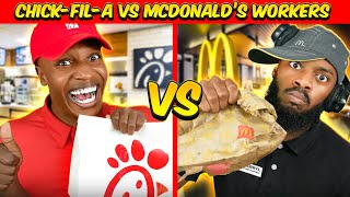 ChickFilA vs McDonalds Workers  ft DarrylMayes [upl. by Awahsoj]