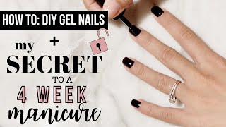 Gel Manicure at Home on Natural Nails  SECRET to long lasting polish [upl. by Annasoh]