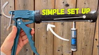 How to LOAD a Caulk Gun  DIY Beginner Tool Tips [upl. by Paryavi]