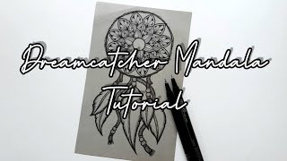 Mandala Dreamcatcher Tutorial  artistchetna03  Easy Pen Art [upl. by Erle]