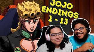 WAIT WHATRnB First Time REACTION To Jojos Bizarre Adventure Endings [upl. by Fafa]