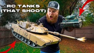 RC Tanks That Do It ALL  Heng Long German Tiger 1 amp Abrams M1A2 Battle Tanks Review 2024 [upl. by Navaj317]