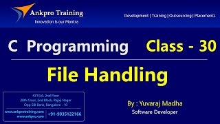 C language  Class 30  File handling in c File operations  Open Write Read Close  Part 1 [upl. by Konikow989]