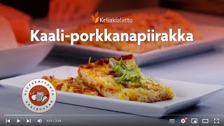 Gluteenitonta arkiruokaa Kaaliporkkanapiirakka [upl. by Bourque]