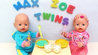 Baby Born Twins Unveil Evening Routine Secrets PLAY DOLLS [upl. by Llenrad]