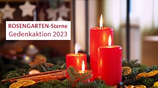 ROSENGARTENSterne  Gedenkaktion 2023 [upl. by Goulder]