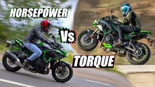 HP Vs Torque  Why Torque Is King Feat Kawasaki Z H2 [upl. by Elleirua]