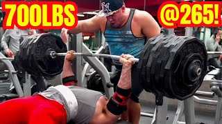 The LIGHTEST Man To Ever Bench Press 700lbs [upl. by Swithbart]