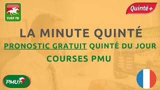 PRONOSTICS PMU GRATUIT DE LA MINUTE QUINTE DU JOUR JEUDI 4 JANVIER 2024 322444 [upl. by Sixele]