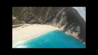 Lixouri paramotor Flying over Myrtos Beach Kefalonia [upl. by Yann]