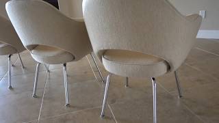 Knoll Eero Saarinen Executive Arm Chairs [upl. by Eceer882]