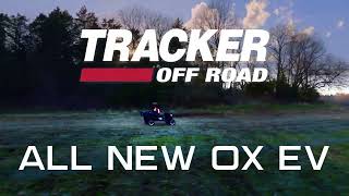 Introducing the TRACKER OFF ROAD OX EV SXS  High Voltage Performance [upl. by Nemzzaj]