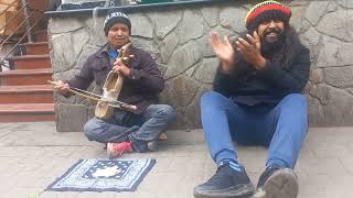 singing Warm Nepali folk tunes with Sharan Gaine Daju in a cold Darjeeling afternoon  Feb 2024 [upl. by Gershom]