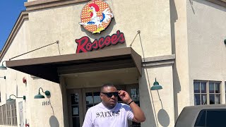 First time at Roscoes Chicken and Waffles FOOD REVIEW [upl. by Arrahs27]